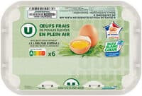 Oeufs poules plein air calibre mixte