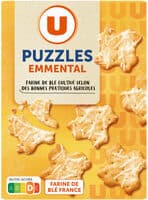 Biscuits apéritifs Crackers Puzzles emmental 105g