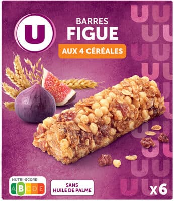 Barres de céréales figue x6 - 126g