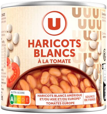 Haricots blancs tomate - Boîte 400g