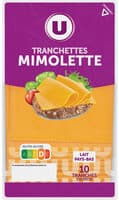 Mimolette Hollandaise au lait pasteurisé 24% - barquette de 10 tranche