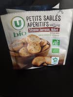 Petits sablés sésame, millet et sarrasin
