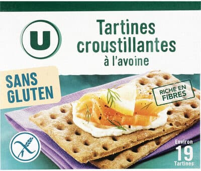 Tartines croustillantes à l'avoine sans gluten 230g