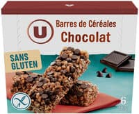 Barres de céréales saveur chocolat sans gluten boîte de 138g