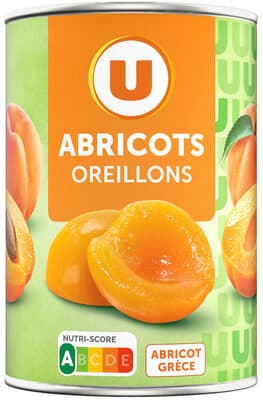 Abricots au sirop léger, boîte 1/2, 230g
