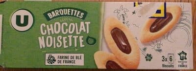 Barquettes au chocolat et aux noisettes 2x120g