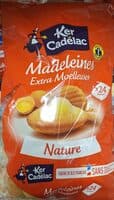 Madeleines extra moelleuses nature x 24 sachets individuels Ker Cadélac