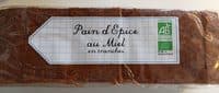 Pain d’épice au Miel en tranches bio