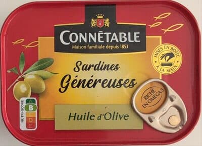 Sardines généreuses à l'huile d'olive