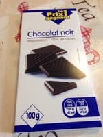 Tablettes de chocolats noir