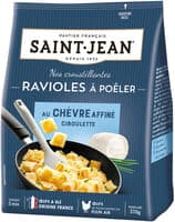 Ravioles à poêler au chèvre affiné ciboulette