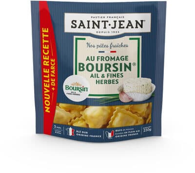 Pâtes fraîches au fromage Boursin® Ail et fines herbes