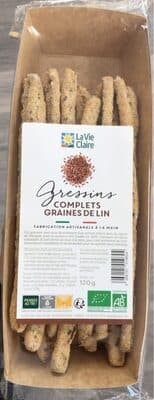 Gressins complet graines de lin