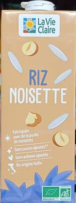 Boisson riz noisettes