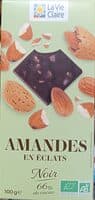 Amandes en éclats noir 66%