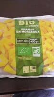 Ananas en morceaux bio surgelés