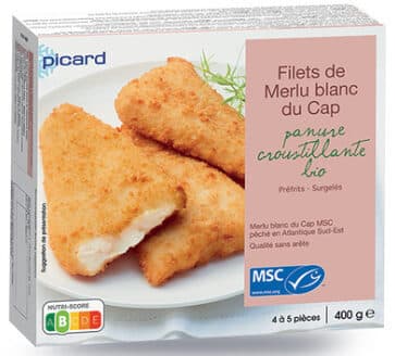 Filets de merlu blanc du Cap MSC, panure bio