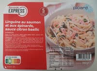 Linguine au Saumon et aux Épinards, sauce Citron Basilic
