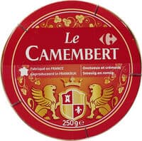 Le Camembert - Fromage à patte molle au lait pasteurisé