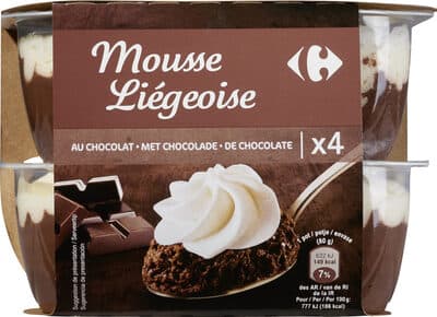 Mousse Liégeoise CHOCOLAT