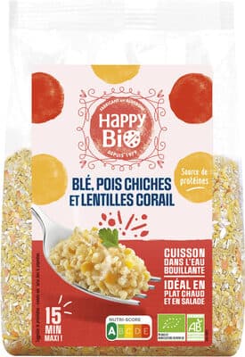 Mélange Blé-Pois chiches-Lentilles