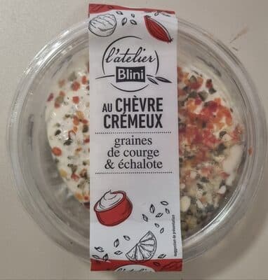 Chèvre crémeux Graines de Courge & échalote