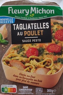 Tagliatelles au Poulet sauce Pesto
