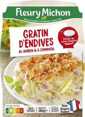 Gratin d'Endives au Jambon & à l'emmental