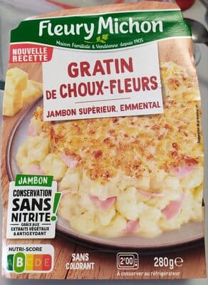 Gratin de Choux-Fleurs au Jambon & à l'emmental
