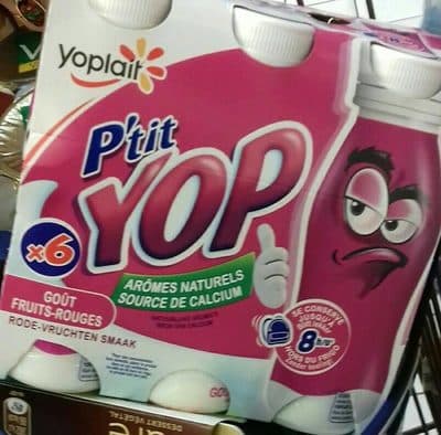 Yaourt à boire sucré aromatisé