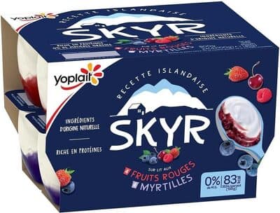 Skyr Lit de Fruits rouges Myrtilles