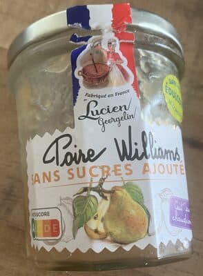 Poire Williams sans sucre ajoutés