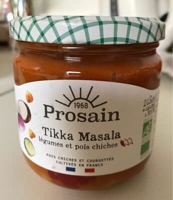 Tikka Masala légumes et pois chiches