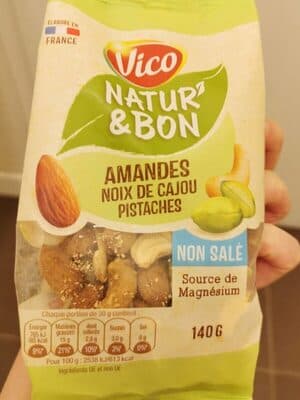 Natur'&bon amandes noix de cajou pistaches