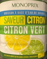Eau saveur citron citron vert