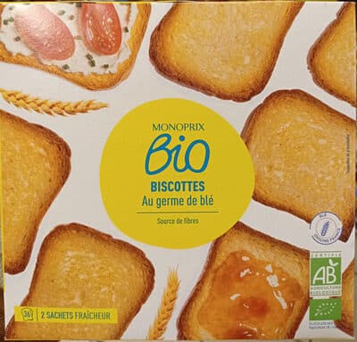 Biscottes au germe de blé