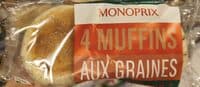 4 Muffins aux graines