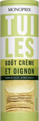 Tuiles gout crème et oignon