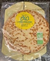 6 crêpes moelleuses au lait entier et sucre de canne