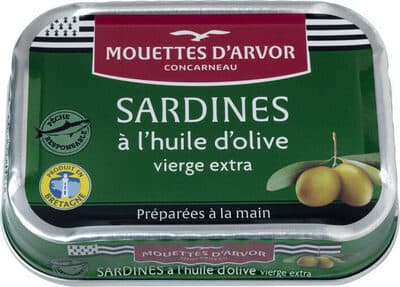 Sardines huile d'olive vierge extra