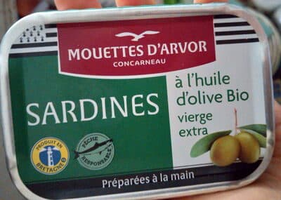 Sardines à l'huile d'olive Bio vierge extra