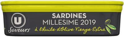 Sardines millésimées à l'huile d'olive vierge extra , 115g