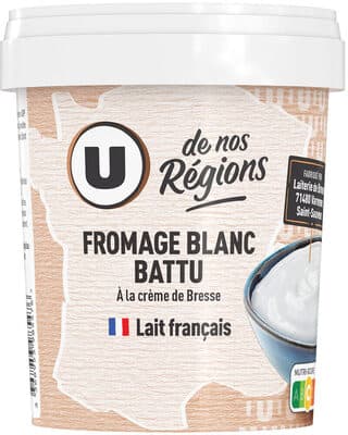 Fromage blanc battu à la crème de bresse 8%mg, 800g