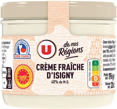 Crème fraîche épaisse AOP Isigny 40%MG - 20cl