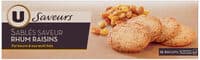 Biscuits Sablés saveur rhum raisins paquet de 120g