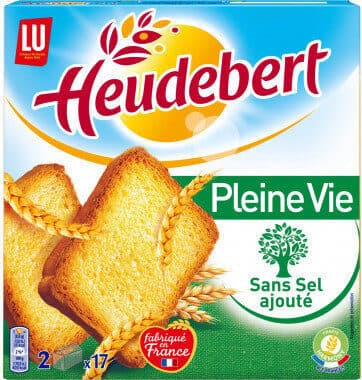 Biscottes Pleine vie Sans sel ajouté