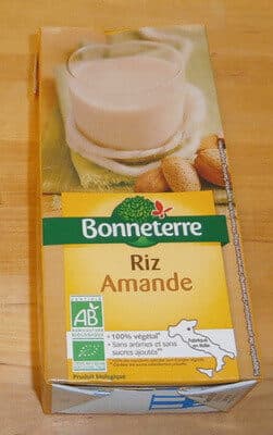 Boisson stérilisée Uht à base de riz et d’amande