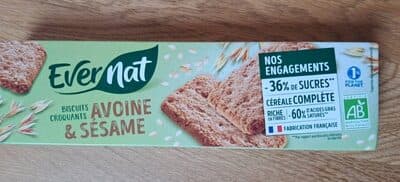 Biscuits croquants avoine & sesame