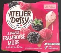 Le brassé framboise mûre au lait de coco