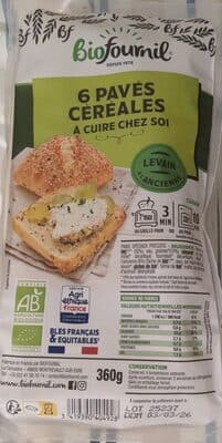 Biofournil petit pavé aux céréales précuit bio